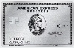 アメックスプラチナビジネスカード券面の画像