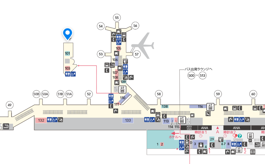 POWER LOUNGE NORTHの場所